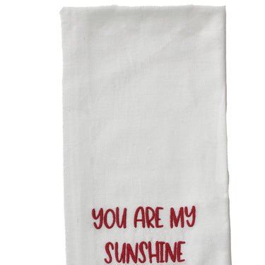 Red You are my Sunshine Towel ET000021 - The Fox Decor
